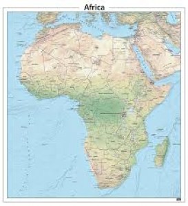 afrika kaart